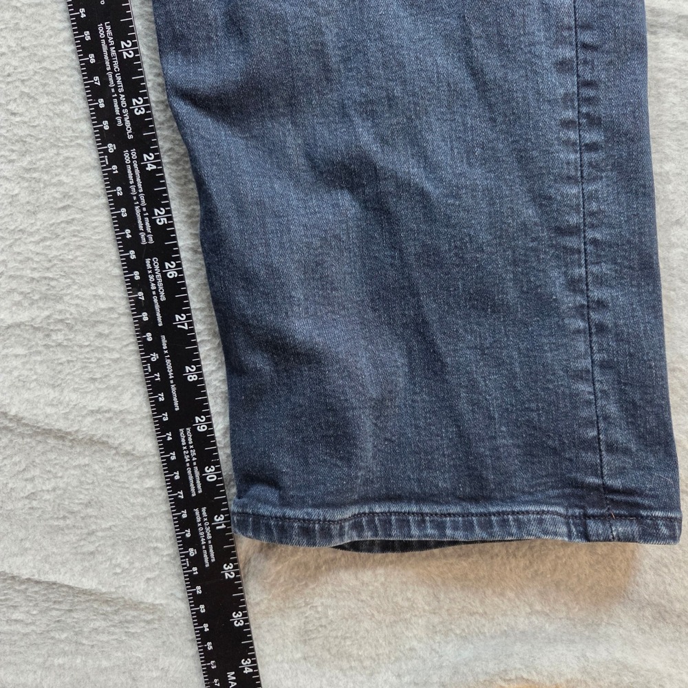 7 For All Mankind Austyn Jeans Womens 36 Dark Wash Relaxed Straight Stretch - Picture 5 of 9